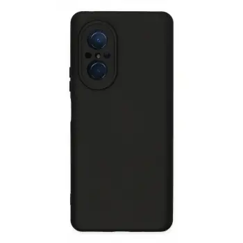 Nova 9 SE Kılıf Nano içi Kadife Silikon - Siyah