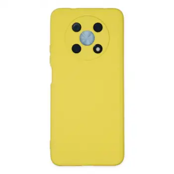 Nova Y90 Kılıf Nano içi Kadife Silikon - Sarı