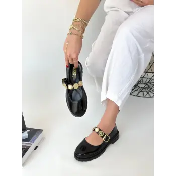 Okira Siyah Rugan Oxford Ayakkabı