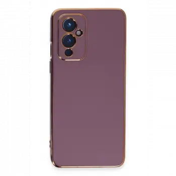 One Plus 9 Kılıf Volet Silikon - Mor