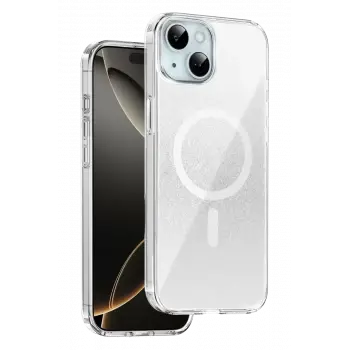 Onegif Apple iPhone 14 Sora Simli Magsafe Kapak - Beyaz