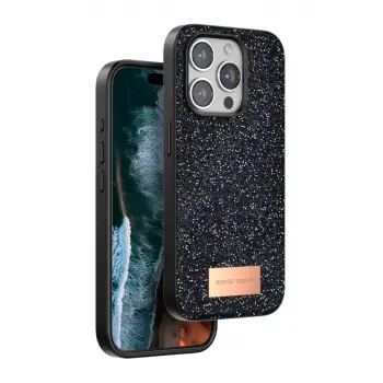 Onegif Apple iPhone 15 Pro Bright Simli Kapak - Siyah