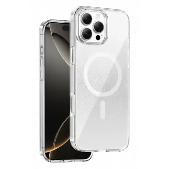 Onegif Apple iPhone 16 Pro Max Sora Simli Magsafe Kapak - Beyaz