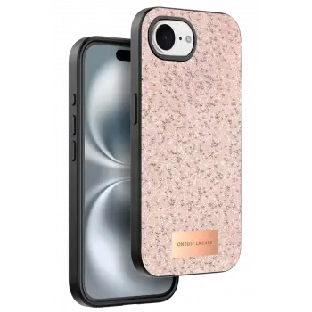 Onegif Apple iPhone 16E Bright Simli Kapak - Pembe