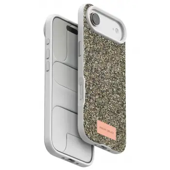 Onegif Apple iPhone 17 Air Bright Simli Kapak - Çöl Titanyum