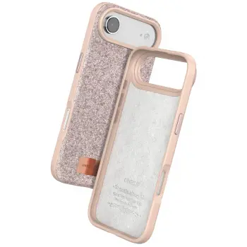 Onegif Apple iPhone 17 Air Bright Simli Kapak - Pembe