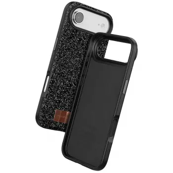 Onegif Apple iPhone 17 Air Bright Simli Kapak - Siyah