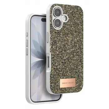 Onegif Apple iPhone 17 Bright Simli Kapak - Çöl Titanyum