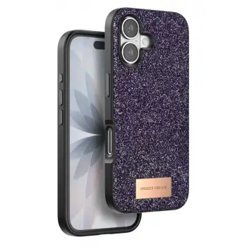 Onegif Apple iPhone 17 Bright Simli Kapak - Derin Mor