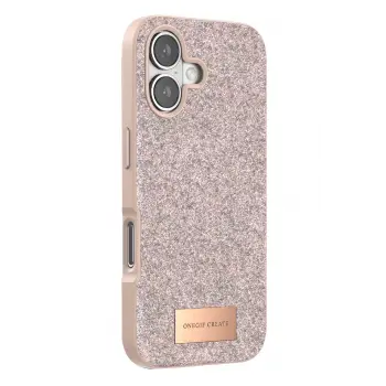 Onegif Apple iPhone 17 Bright Simli Kapak - Pembe