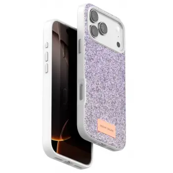Onegif Apple iPhone 17 Pro Bright Simli Kapak - Lila