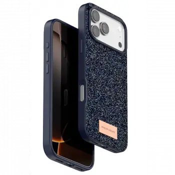 Onegif Apple iPhone 17 Pro Max Bright Simli Kapak - Mavi