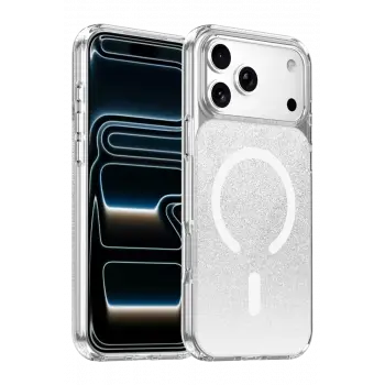 Onegif Apple iPhone 17 Pro Max Sora Simli Magsafe Kapak - Beyaz
