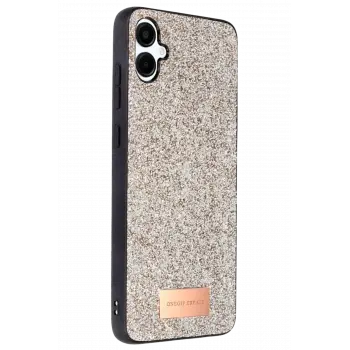 Onegif Samsung Galaxy A06 Bright Simli Kapak - Gold