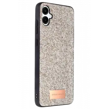 Onegif Samsung Galaxy A06 Bright Simli Kapak - Gold