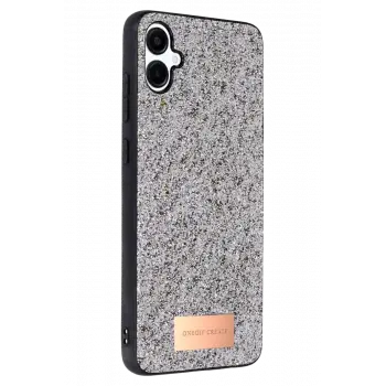 Onegif Samsung Galaxy A06 Bright Simli Kapak - Gümüş