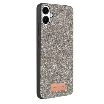 Onegif Samsung Galaxy A07 4G Bright Simli Kapak - Gümüş