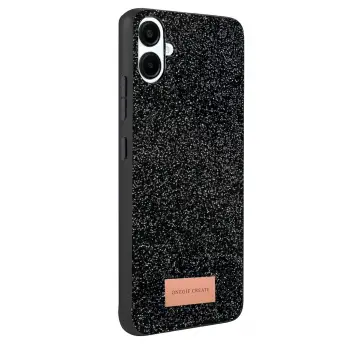 Onegif Samsung Galaxy A07 4G Bright Simli Kapak - Siyah