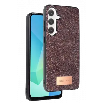 Onegif Samsung Galaxy A16 5G Bright Simli Kapak - Derin Mor