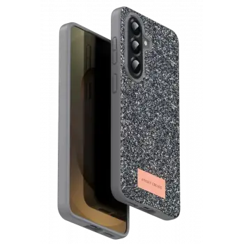 Onegif Samsung Galaxy A17 5G Bright Simli Kapak - Gümüş