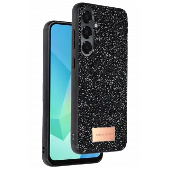 Onegif Samsung Galaxy A36 Bright Simli Kapak - Siyah