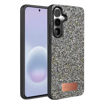 Onegif Samsung Galaxy A37 5G Bright Simli Kapak - Gold