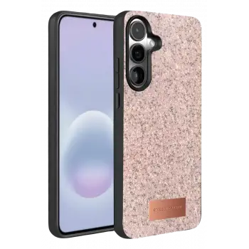 Onegif Samsung Galaxy A57 5G Bright Simli Kapak - Pembe