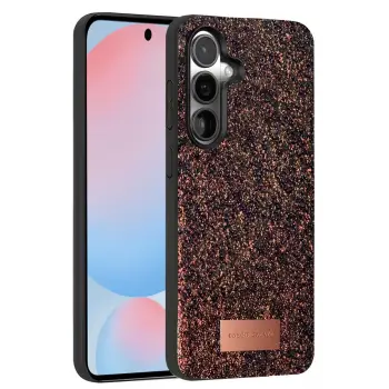 Onegif Samsung Galaxy S24 Bright Simli Kapak - Derin Mor