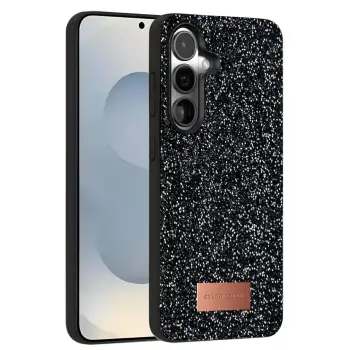 Onegif Samsung Galaxy S25 Bright Simli Kapak - Siyah