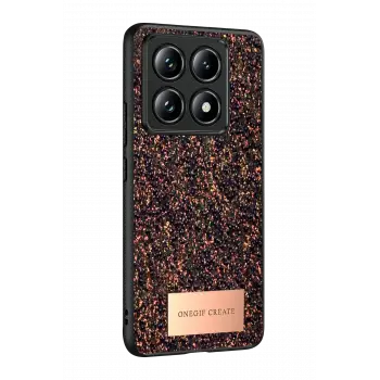Onegif Xiaomi Mi 14T Pro Bright Simli Kapak - Derin Mor