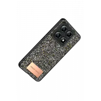 Onegif Xiaomi Mi 14T Pro Bright Simli Kapak - Gümüş