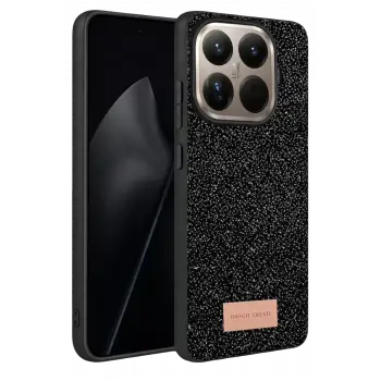 Onegif Xiaomi Mi 15T Pro Bright Simli Kapak - Siyah