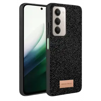 Onegif Xiaomi Redmi 15 4G Bright Simli Kapak - Siyah