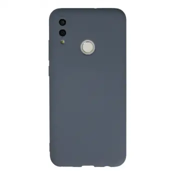 P Smart 2019 Kılıf Nano içi Kadife Silikon - Gri