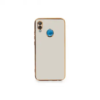 P20 Lite Kılıf Volet Silikon - Beyaz