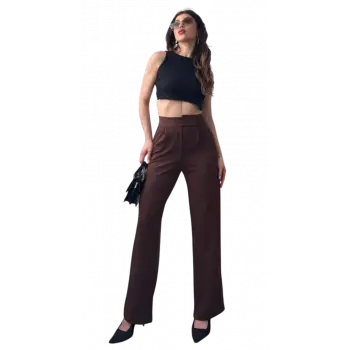 Palazzo Pantolon- KAHVERENGİ