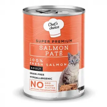 Pate Somonlu Tahılsız Yetişkin Kedi Konservesi 6 Adet 400 Gr