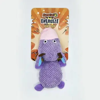 Peluş Mor İnek Kedi Oyuncağı