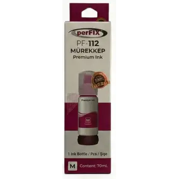 perFIX PF T112M Kırmızı Şişeli Mürekkep (70 ml )