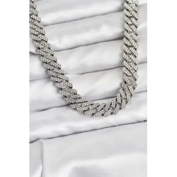 Pirinç Cuba Chain Gurmet Model Kolye
