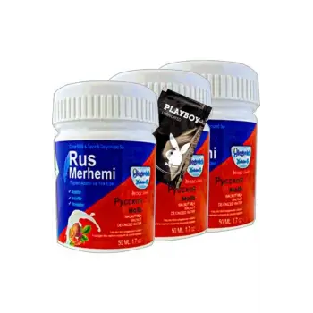 Playboy Blue Rus Merhemi 3lü x 50 ml Tüy Dökücü Krem + 1 Armağan Jel