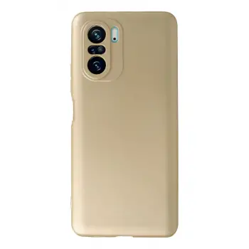 Poco F3 Kılıf First Silikon - Gold