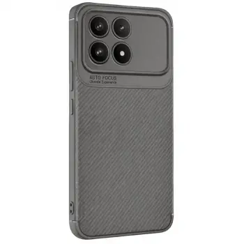 Poco F8 Pro Auto Focus Karbon Kapak - Gri