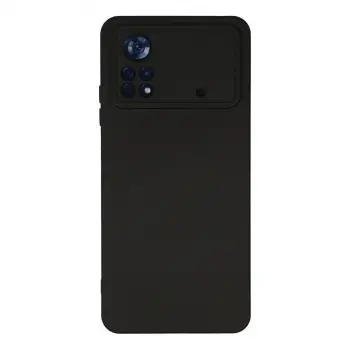 Poco X4 Pro 5G Kılıf Nano içi Kadife Silikon - Siyah