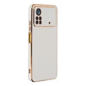 Poco X4 Pro 5G Kılıf Volet Silikon - Beyaz