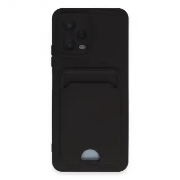 Poco X5 5G Kılıf Kelvin Kartvizitli Silikon - Siyah