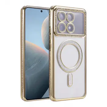 Poco X6 Pro Joke Simli Magneticsafe Kılıf - Gold