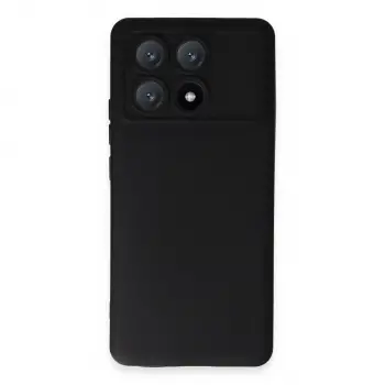 Poco X6 Pro Kılıf Nano içi Kadife Silikon - Siyah
