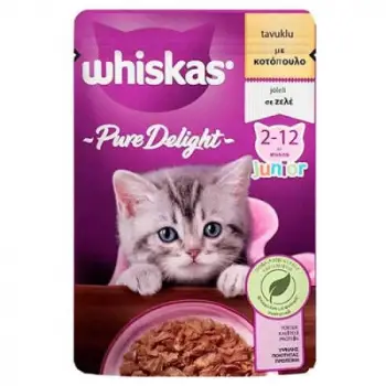 Pouch Pure Delight Jöle İçinde Tavuklu Yavru Kedi Konservesi 85 Gr