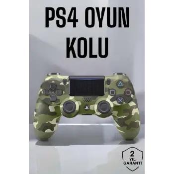 PS4 Oyun Kolu Kamuflaj Desenli Joystick